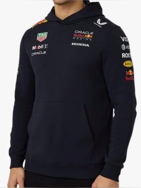 Authentic Red Bull Racing Formula 1 Replica Hoodie - Blue (Unisex, US-M)